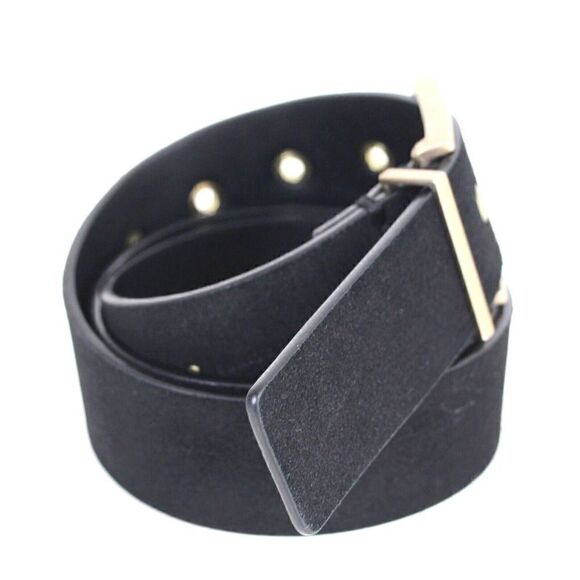 AllSaints BLACK GENUINE LEATHER SUEDE 1.5\